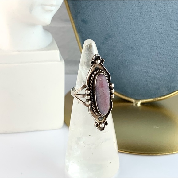 SOLD‼️Vintage NAKAI Native American NavajoBoho Sugilite Sterling Silver Ring - Picture 8 of 14